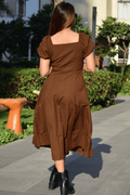 Mocha Muse Brown Dress by Stylfort