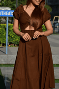 Mocha Muse Brown Dress by Stylfort