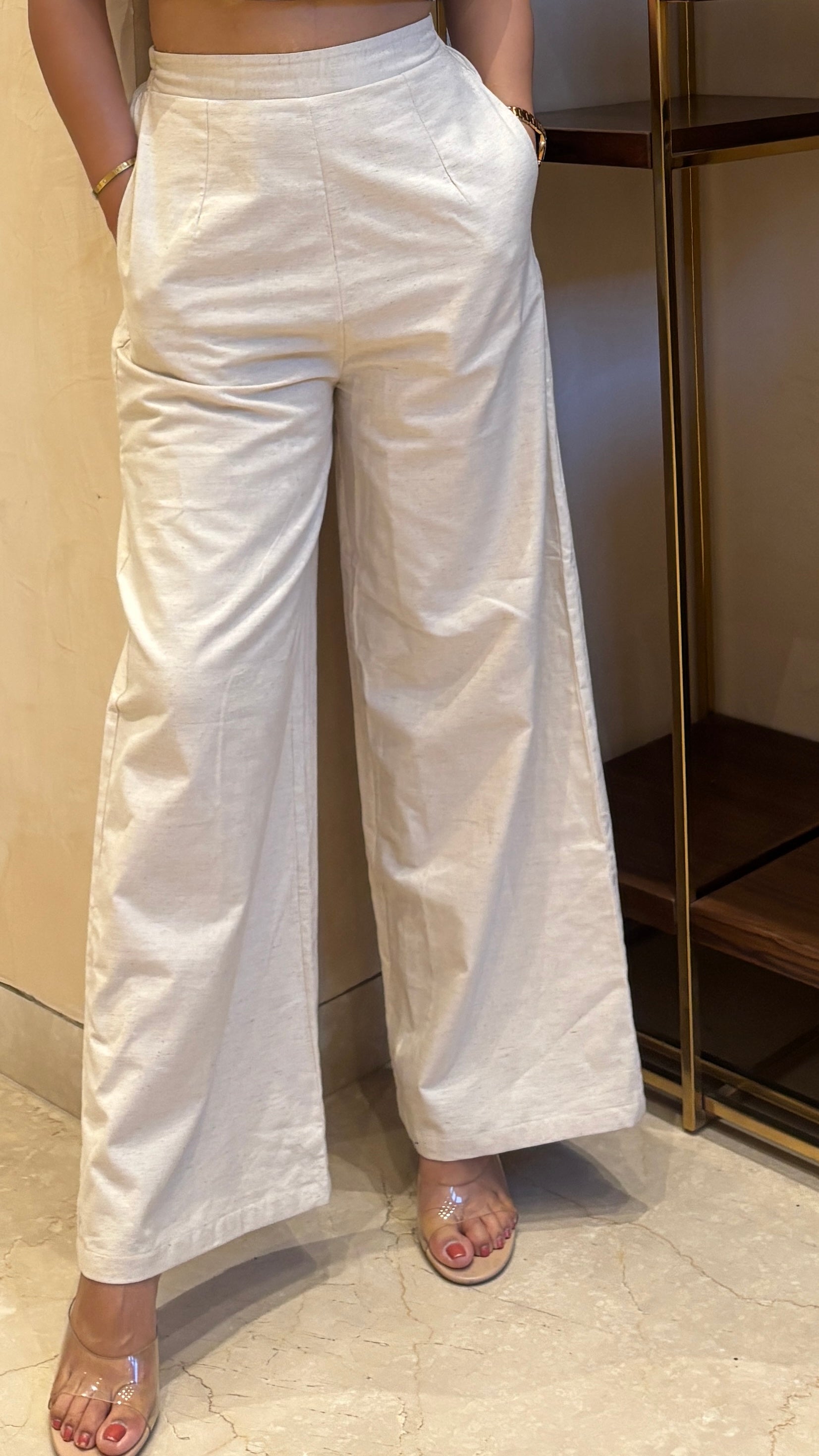 Khadi Pants for Women Stylish Ethnic Comfort - Main Image