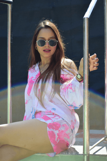 Pink Serenity 3-Piece Co-ord Set by Stylfort