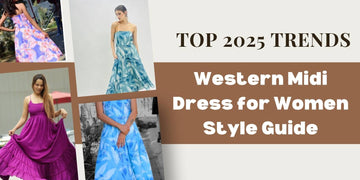 Western Midi Dress for Women